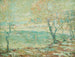 Inwood op de Hudson onder de sneeuw - Ernest Lawson — weergave van het kunstwerk