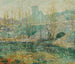 Het bassin en de brug Gapstow, New York City - Ernest Lawson — weergave van het kunstwerk
