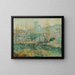 Het bassin en de brug Gapstow, New York City - Ernest Lawson — ingelijst kunstwerk aan de muur