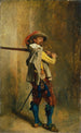 Een muskiet uit de tijd van Lodewijk XIII - Ernest Meissonier — weergave van het kunstwerk
