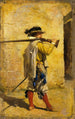 Een wachters van de tijd van Lodewijk XIII - Ernest Meissonier — weergave van het kunstwerk