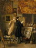 Een kunstenaar die zijn werk toont - Ernest Meissonier — weergave van het kunstwerk
