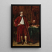 Diderot et son scribe - Ernest Meissonier — ingelijst kunstwerk aan de muur