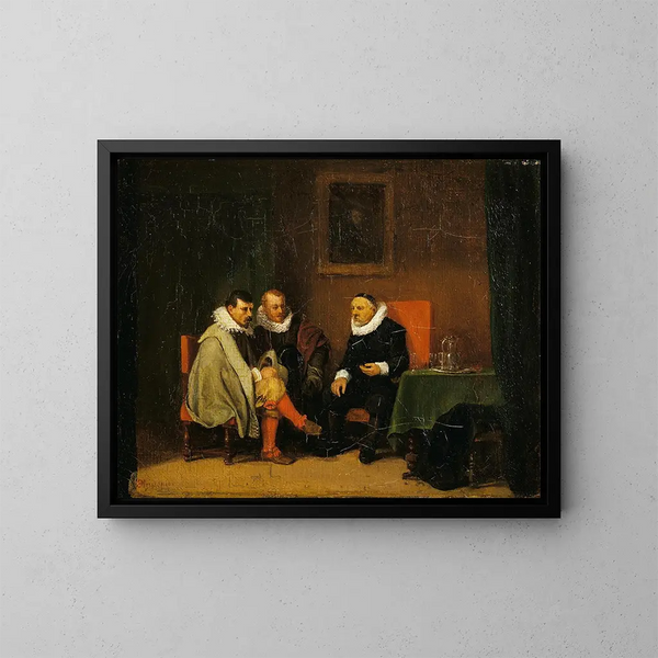 Bourgeois Nederlands - Ernest Meissonier — ingelijst kunstwerk aan de muur