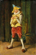 Polichinelle - Ernest Meissonier — weergave van het kunstwerk