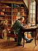 The Bibliophile - Ernest Meissonier — weergave van het kunstwerk