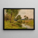 op de rivier Housatonic Connecticut - Ernest Parton — ingelijst kunstwerk aan de muur