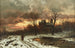 Winterschemering in de Rijnvallei - Ernesto Strigelli — weergave van het kunstwerk