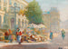 Markt in Lviv - Ernő Erb — weergave van het kunstwerk