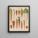 Carrots - Ernst Benary — framed artwork on a wall