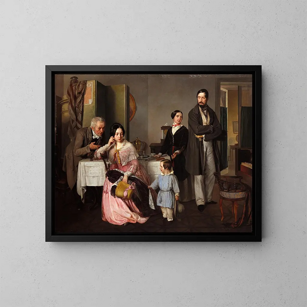 La Réconciliation - Ernst Christian Moser — framed artwork on a wall