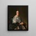Portrait of Maria Theresia Freiin von Jakomini - Ernst Christian Moser — framed artwork on a wall