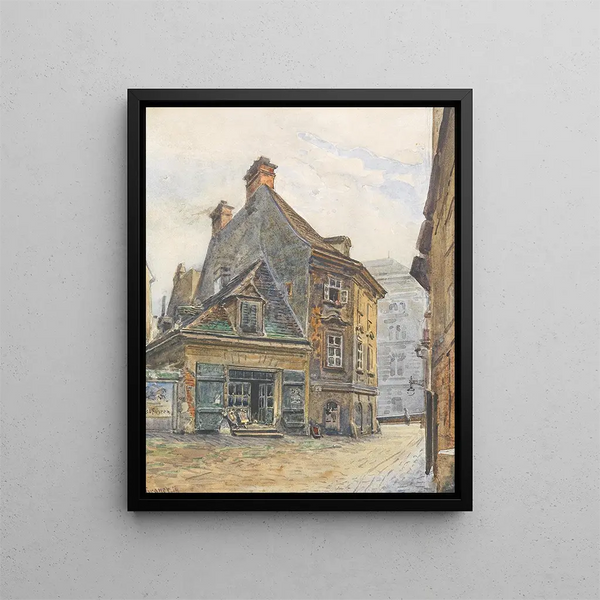 Sur la Mölkerbastei - Ernst Graner — framed artwork on a wall