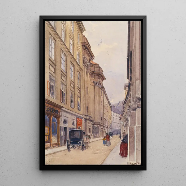 Ernst Graner - Die Dorotheergasse In Wien Mit Dem Alten Versatzamt.webp