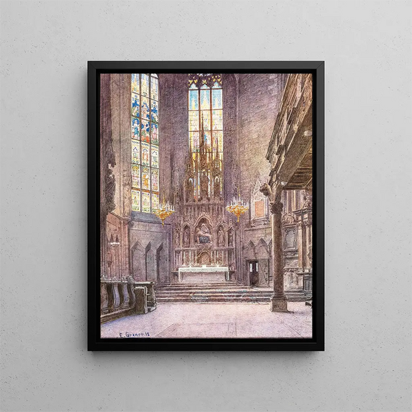 Northchor of St. Stephen's Cathedral - Ernst Graner — framed artwork on a wall