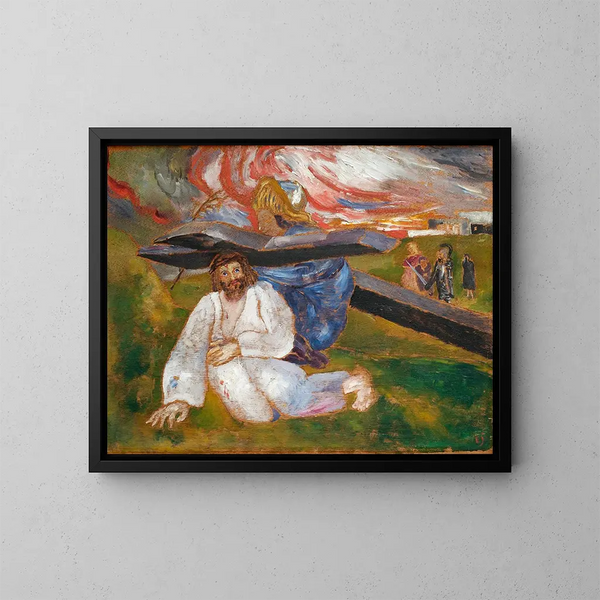 Christ Painting - Ernst Josephson — framed artwork on a wall
