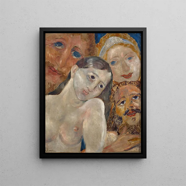 Têtes extatiques - Ernst Josephson — framed artwork on a wall