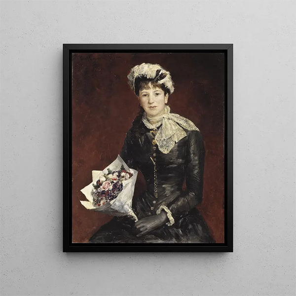 Mademoiselle Anna Bagge née Heyman - Ernst Josephson — framed artwork on a wall