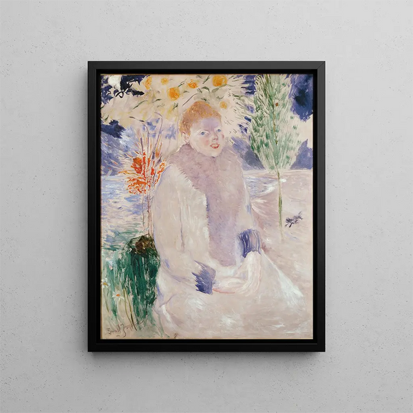 Portrait of a Lady - Ernst Josephson — framed artwork on a wall