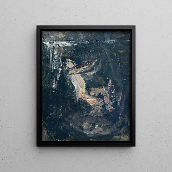 Sketch for the water sprite (case conflict) - Ernst Josephson — framed artwork on a wall
