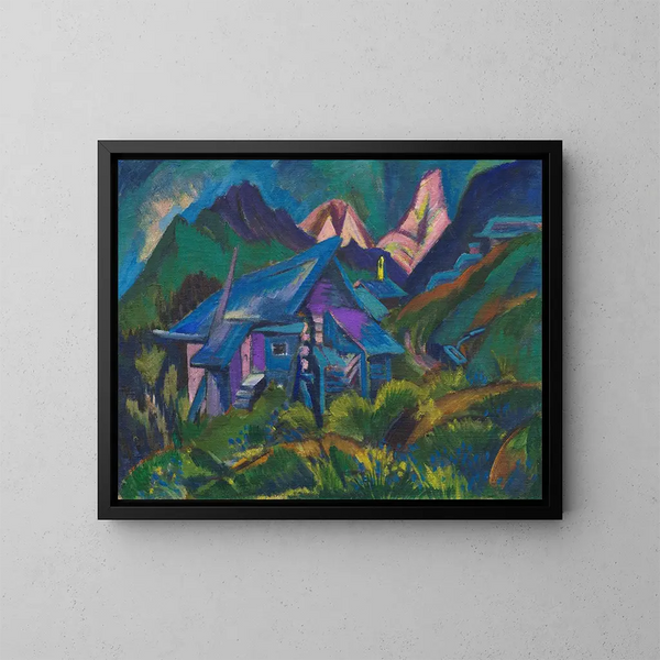 Alphtten en Tinzenhorn - Ernst Ludwig Kirchner — ingelijst kunstwerk aan de muur