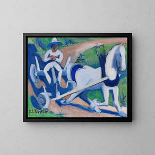 Ernst Ludwig Kirchner - Bauernwagen mit Pferd.webp