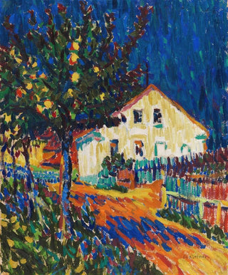 Ernst Ludwig Kirchner - Dorfstrae mit Apfelbumen.webp