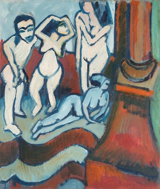 Ernst Ludwig Kirchner - Four Wooden Sculptures.webp