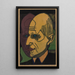 Tête du Dr Bauer Farbstock II - Ernst Ludwig Kirchner — ingelijst kunstwerk aan de muur