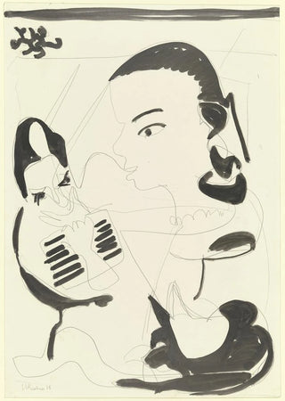 Ernst Ludwig Kirchner - Lesender und junges Mdchen Strung.webp