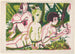 Vrouwen naakt met een kind in het bos - Ernst Ludwig Kirchner — weergave van het kunstwerk
