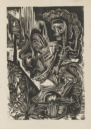 Ernst Ludwig Kirchner - SelfPortrait with Dancing Death.webp