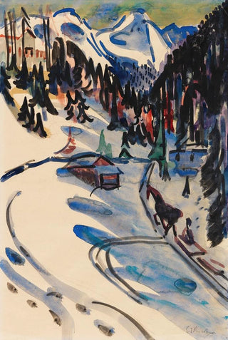 Ernst Ludwig Kirchner - Sertigtal im Winter.webp