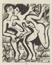 De estafette-loper - Ernst Ludwig Kirchner — weergave van het kunstwerk