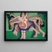 Dansgroep - Ernst Ludwig Kirchner — ingelijst kunstwerk aan de muur