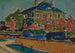 Villa in Dresden - Ernst Ludwig Kirchner — weergave van het kunstwerk