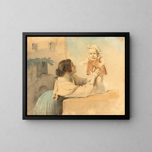 The First Steps - Ernst Meyer — framed artwork on a wall