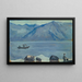 Aan het Strand van het Lugano Meer - Ernst Schiess — ingelijst kunstwerk aan de muur