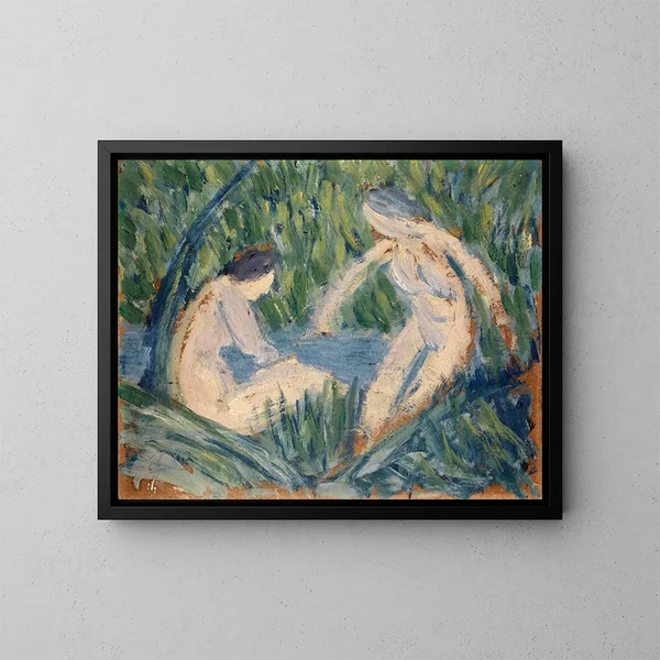 Bath - Ernst Schiess — framed artwork on a wall