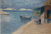 Beach with Fishermen's Inn - Ernst Schiess — artwork view