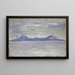 Bergen in de verte in de zee - Ernst Schiess — ingelijst kunstwerk aan de muur