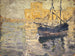 Haven met zeilboot - Ernst Schiess — weergave van het kunstwerk