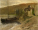 Landschap aan de rand van de Main - Ernst Schiess — weergave van het kunstwerk
