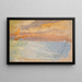 Zee met zonsondergang - Ernst Schiess — ingelijst kunstwerk aan de muur