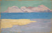 Bras de mer et chaîne de montagnes lointaine - Ernst Schiess — weergave van het kunstwerk