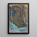 Vagues dans une faille rocheuse - Ernst Schiess — ingelijst kunstwerk aan de muur