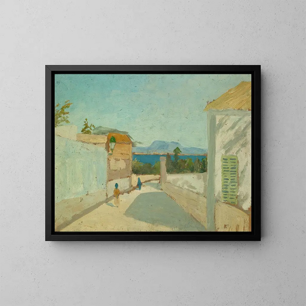 Southern Landscape - Ernst Schiess — framed artwork on a wall