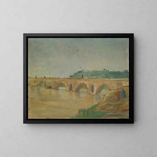 Pont Molle - Ernst Schiess — framed artwork on a wall