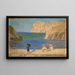 van Baie rocheuse avec deux figures assises - Ernst Schiess — ingelijst kunstwerk aan de muur