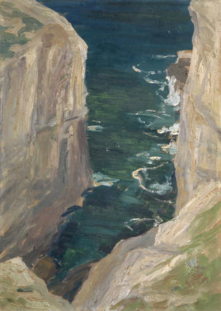 Ernst Schiess - View from a Rocky Coast on the Sea.webp